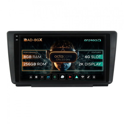 Navigatie Skoda Octavia 2, Android, X-Octacore / 8GB RAM + 256GB ROM, 9.5 Inch - AD-BGX9008+AD-BGRKIT038