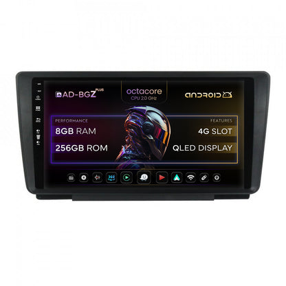 Navigatie Skoda Octavia 2, Android, Z-Octacore / 8GB RAM + 256GB ROM, 9 Inch - AD-BGZ9008+AD-BGRKIT038