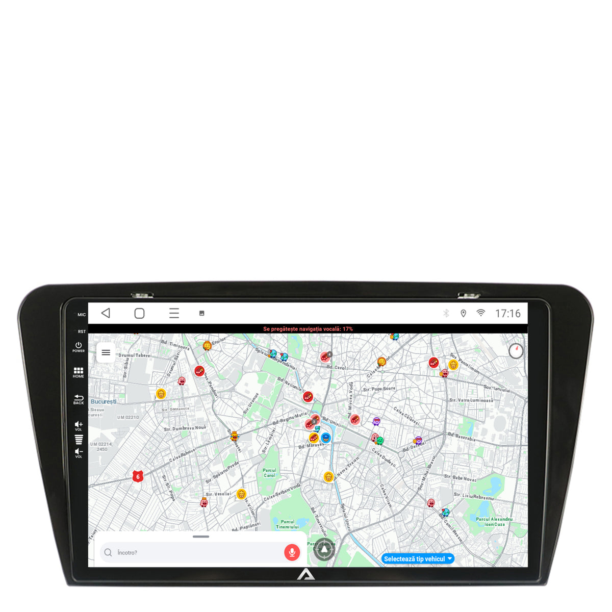 Navigatie Skoda Octavia 3 (2013-2018), Android, E-Octacore / 2GB RAM + 32GB ROM, 10.1 Inch - AD-BGE10002+AD-BGRKIT026