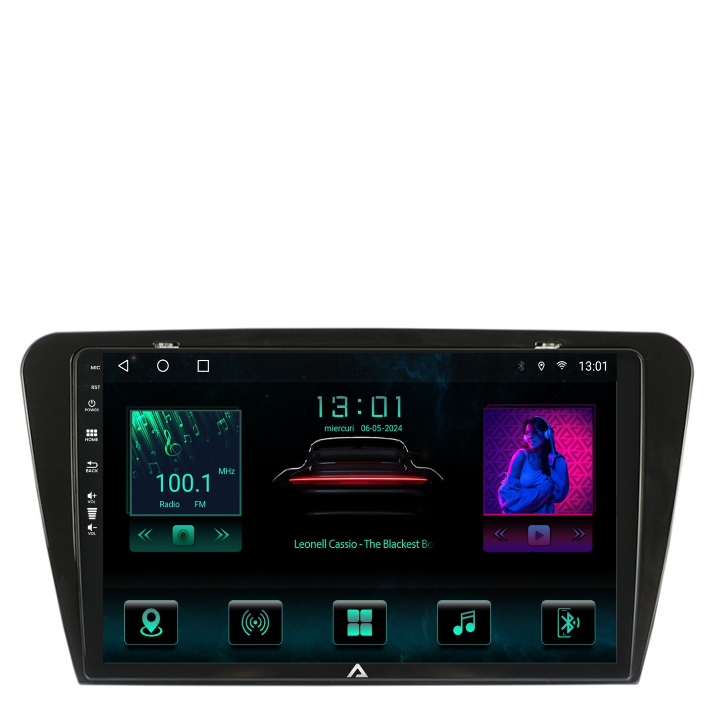 Navigatie Skoda Octavia 3 (2013-2018), Android, A-Octacore / 4GB RAM + 64GB ROM, 10.1 Inch - AD-BGA10004+AD-BGRKIT026