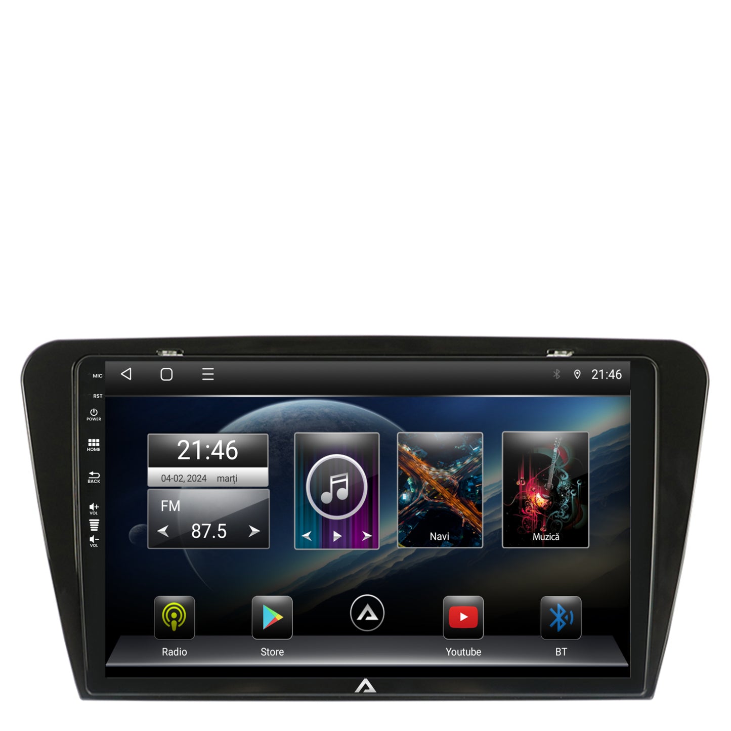 Navigatie Skoda Octavia 3 (2013-2018), Android, P-Octacore / 2GB RAM + 32GB ROM, 10.1 Inch - AD-BGP10002+AD-BGRKIT026