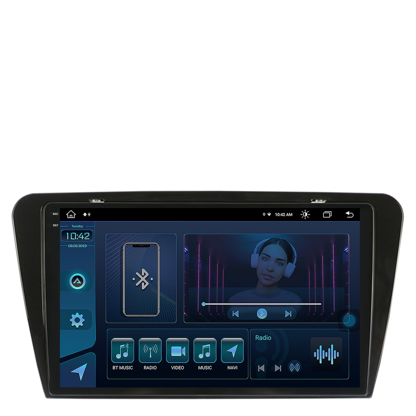 Navigatie Skoda Octavia 3 (2013-2018), Android, X-Octacore / 8GB RAM + 256GB ROM, 10.36 Inch - AD-BGX10008+AD-BGRKIT026