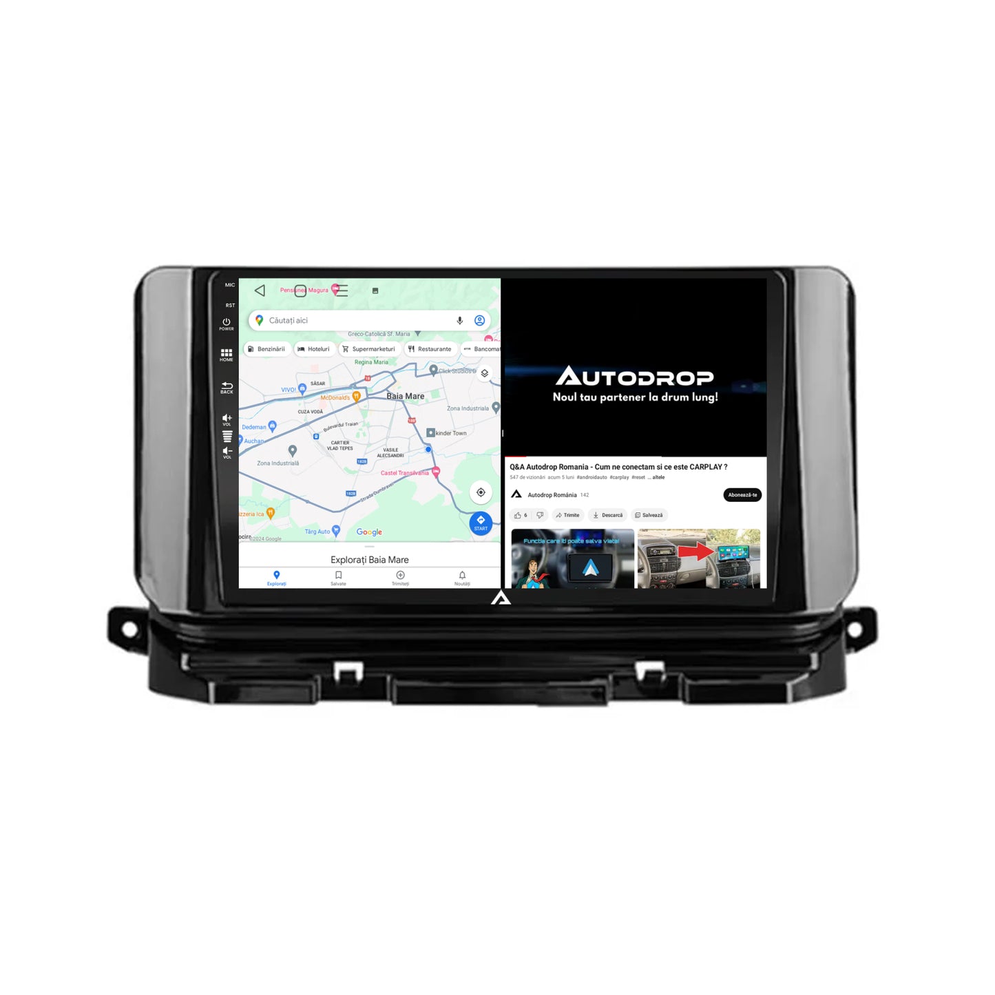 Navigatie Skoda Octavia 4 (2021+), Android, A-Octacore / 4GB RAM + 64GB ROM, 10.1 Inch - AD-BGA10004+AD-BGRKIT010