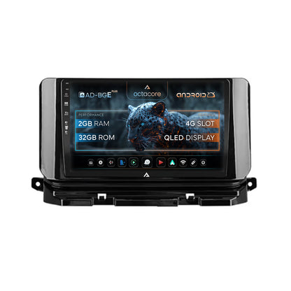 Navigatie Skoda Octavia 4 (2021+), Android, E-Octacore / 2GB RAM + 32GB ROM, 10.1 Inch - AD-BGE10002+AD-BGRKIT010