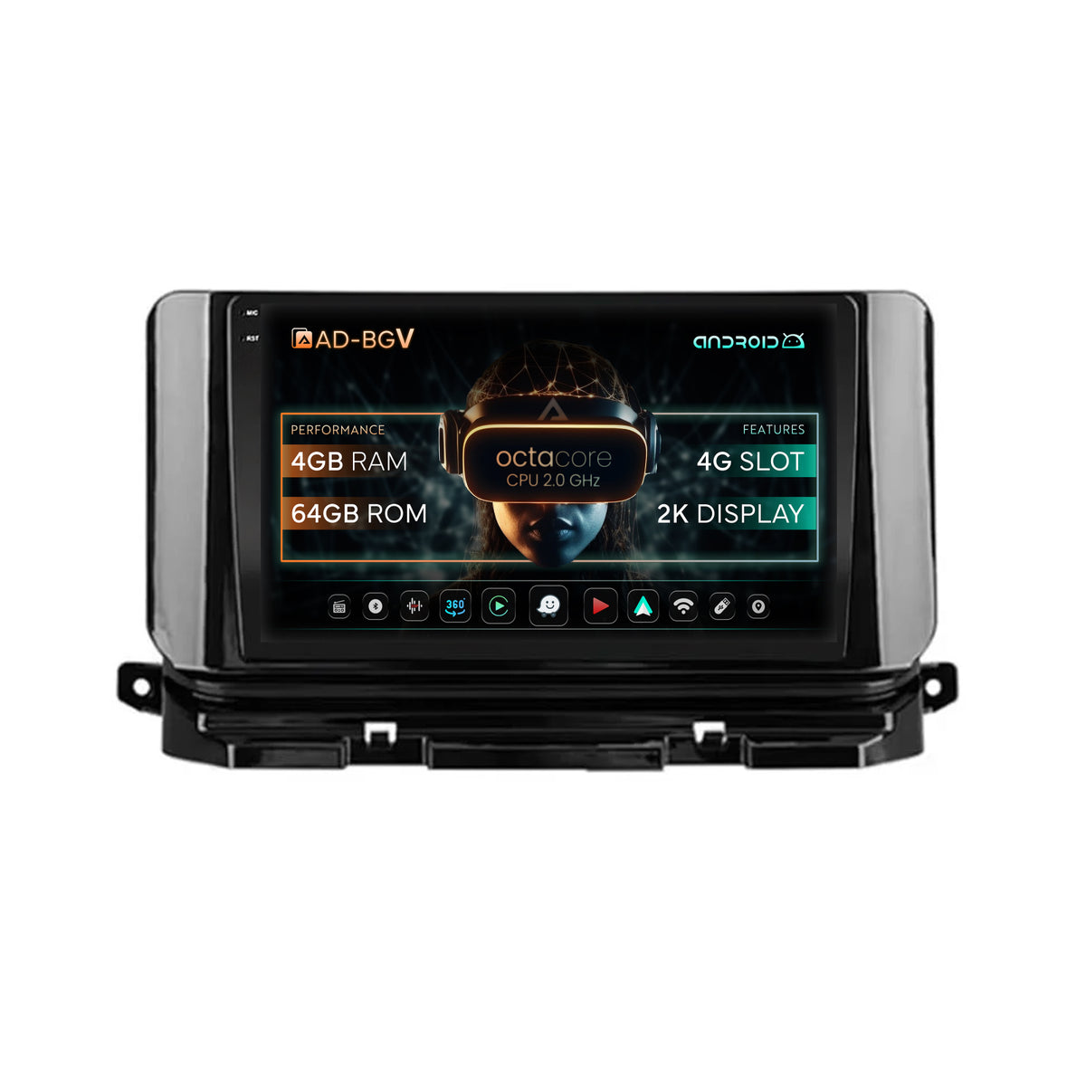 Navigatie Skoda Octavia 4 (2021+), Android, V-Octacore / 4GB RAM + 64GB ROM, 10.36 Inch - AD-BGV10004+AD-BGRKIT010