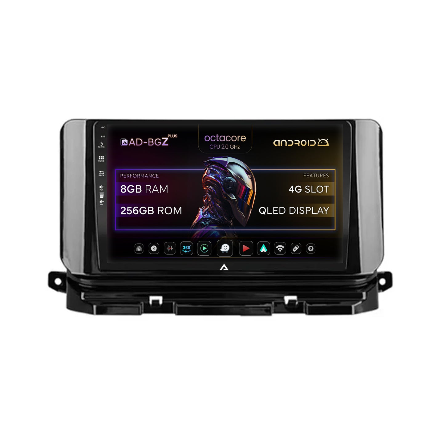 Navigatie Skoda Octavia 4 (2021+), Android, Z-Octacore / 8GB RAM + 256GB ROM, 10.1 Inch - AD-BGZ10008+AD-BGRKIT010