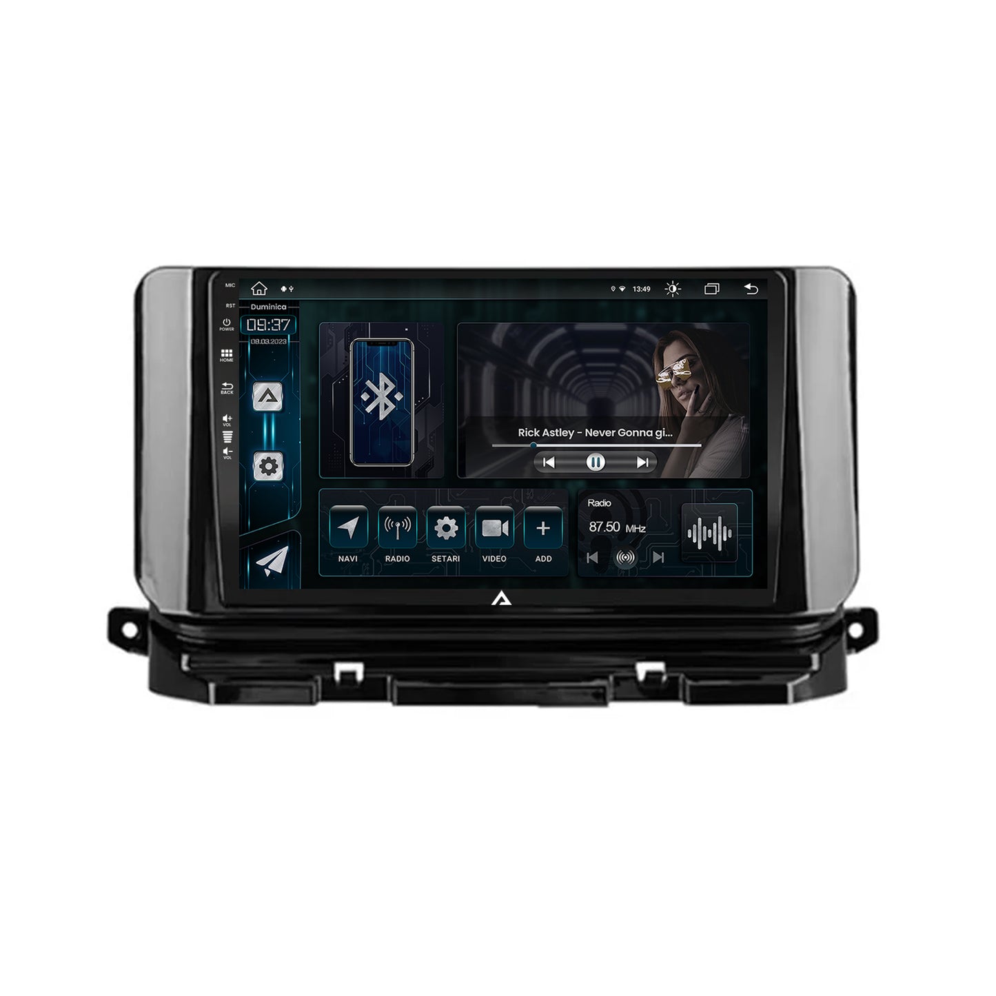 Navigatie Skoda Octavia 4 (2021+), Android, Z-Octacore / 8GB RAM + 256GB ROM, 10.1 Inch - AD-BGZ10008+AD-BGRKIT010
