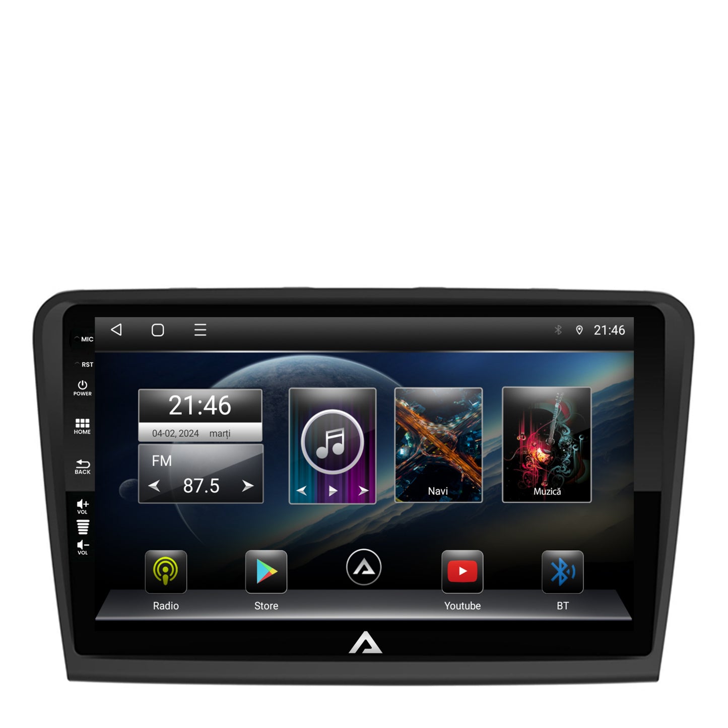Navigatie Skoda Superb 2 (2008-2015), Android, P-Octacore / 2GB RAM + 32GB ROM, 10.1 Inch - AD-BGP10002+AD-BGRKIT043
