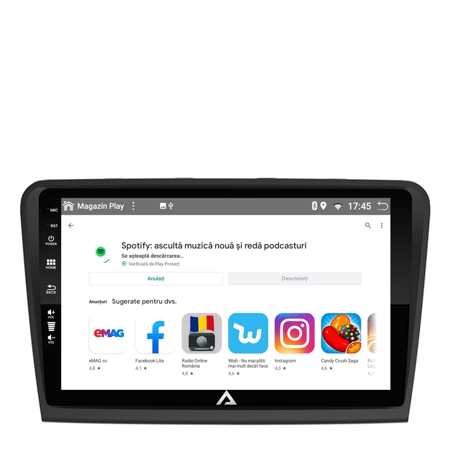Navigatie Skoda Superb 2 (2008-2015), Android, Z-Octacore / 8GB RAM + 256GB ROM, 10.1 Inch - AD-BGZ10008+AD-BGRKIT043