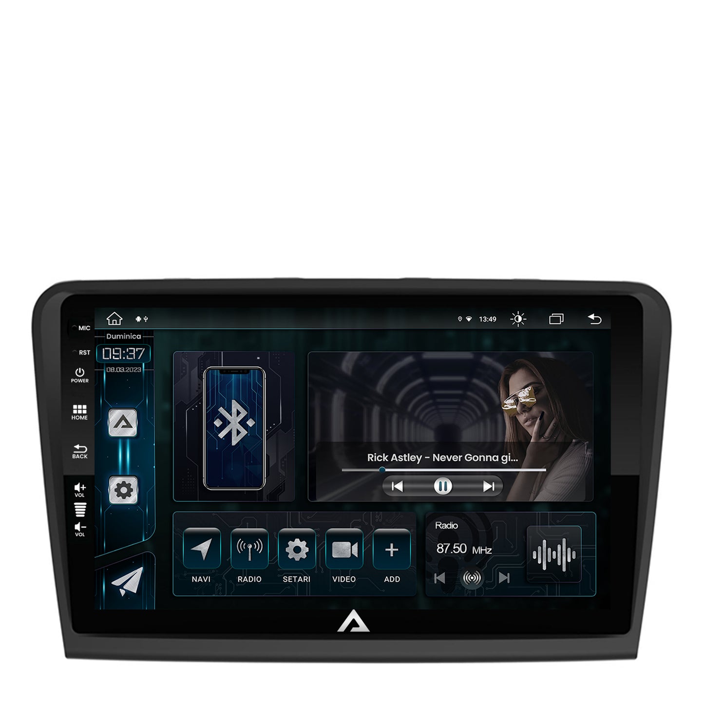 Navigatie Skoda Superb 2 (2008-2015), Android, Z-Octacore / 8GB RAM + 256GB ROM, 10.1 Inch - AD-BGZ10008+AD-BGRKIT043