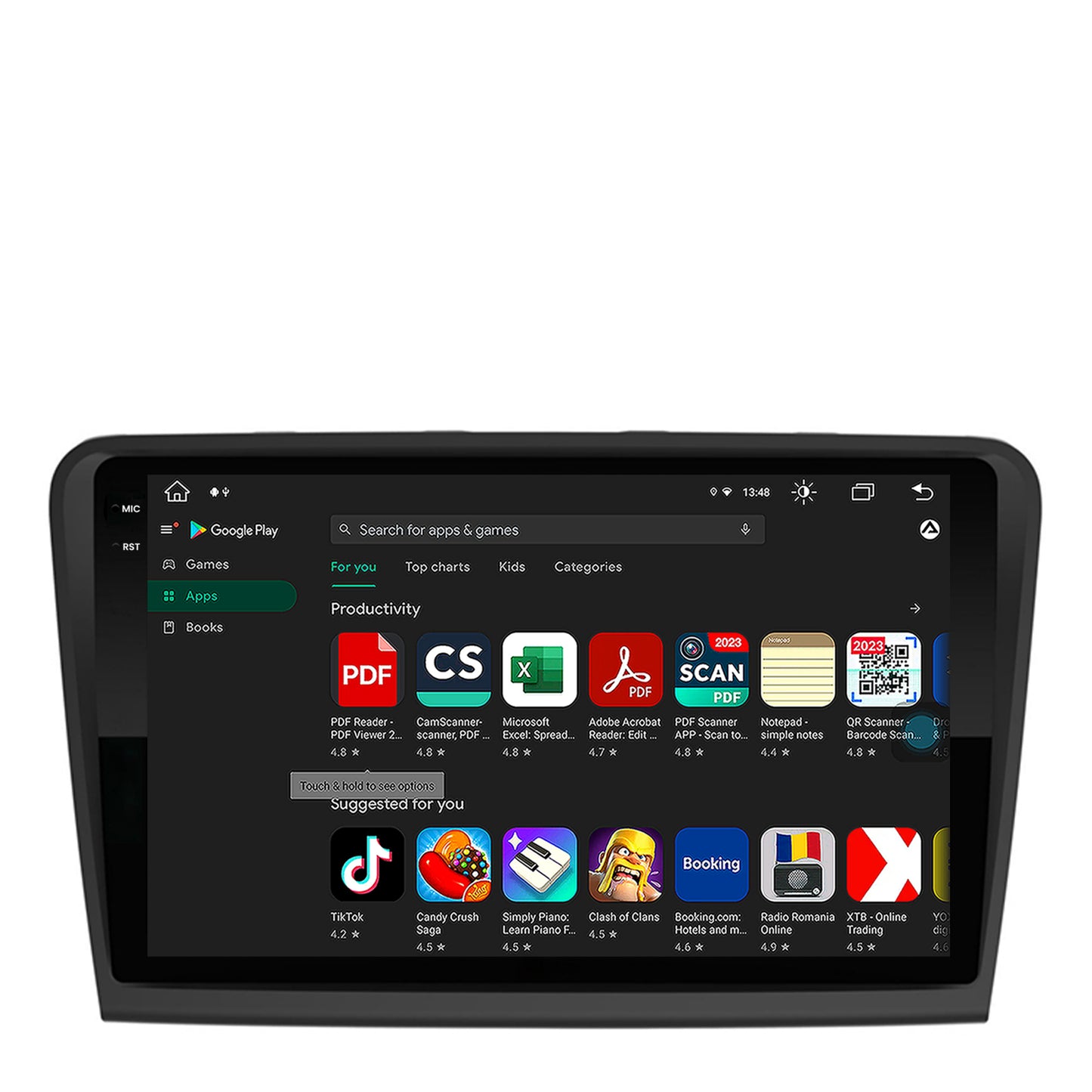 Navigatie Skoda Superb 2 (2008-2015), Android, V-Octacore / 4GB RAM + 64GB ROM, 10.36 Inch - AD-BGV10004+AD-BGRKIT043