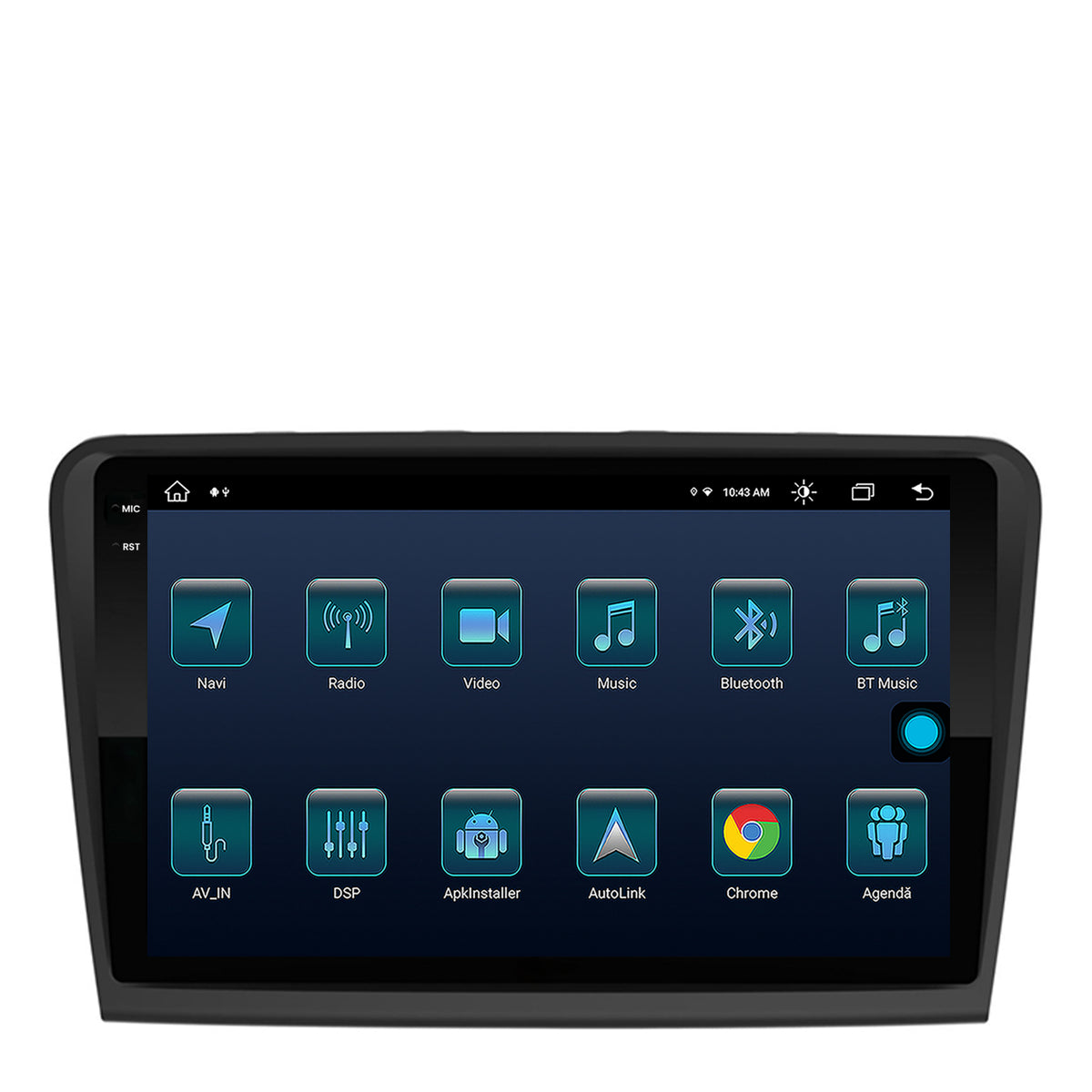 Navigatie Skoda Superb 2 (2008-2015), Android, X-Octacore / 8GB RAM + 256GB ROM, 10.36 Inch - AD-BGX10008+AD-BGRKIT043