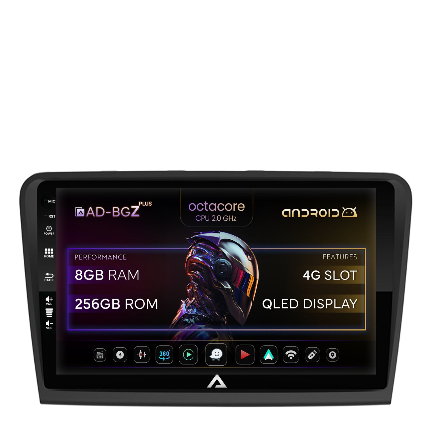 Navigatie Skoda Superb 2 (2008-2015), Android, Z-Octacore / 8GB RAM + 256GB ROM, 10.1 Inch - AD-BGZ10008+AD-BGRKIT043