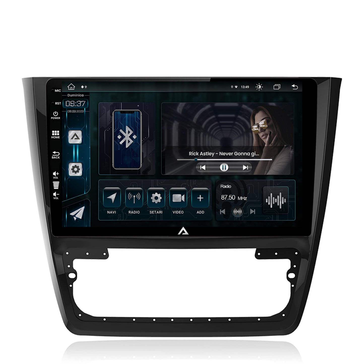 Navigatie Skoda Yeti, Android, Z-Octacore / 8GB RAM + 256GB ROM, 10.1 Inch - AD-BGZ10008+AD-BGRKIT040