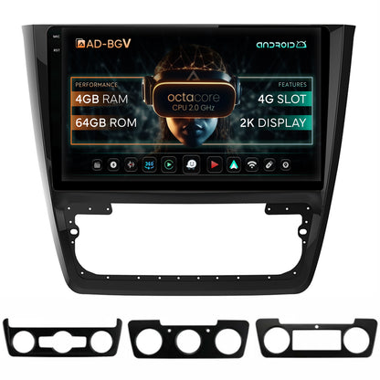 Navigatie Skoda Yeti, Android, V-Octacore / 4GB RAM + 64GB ROM, 10.36 Inch - AD-BGV10004+AD-BGRKIT040