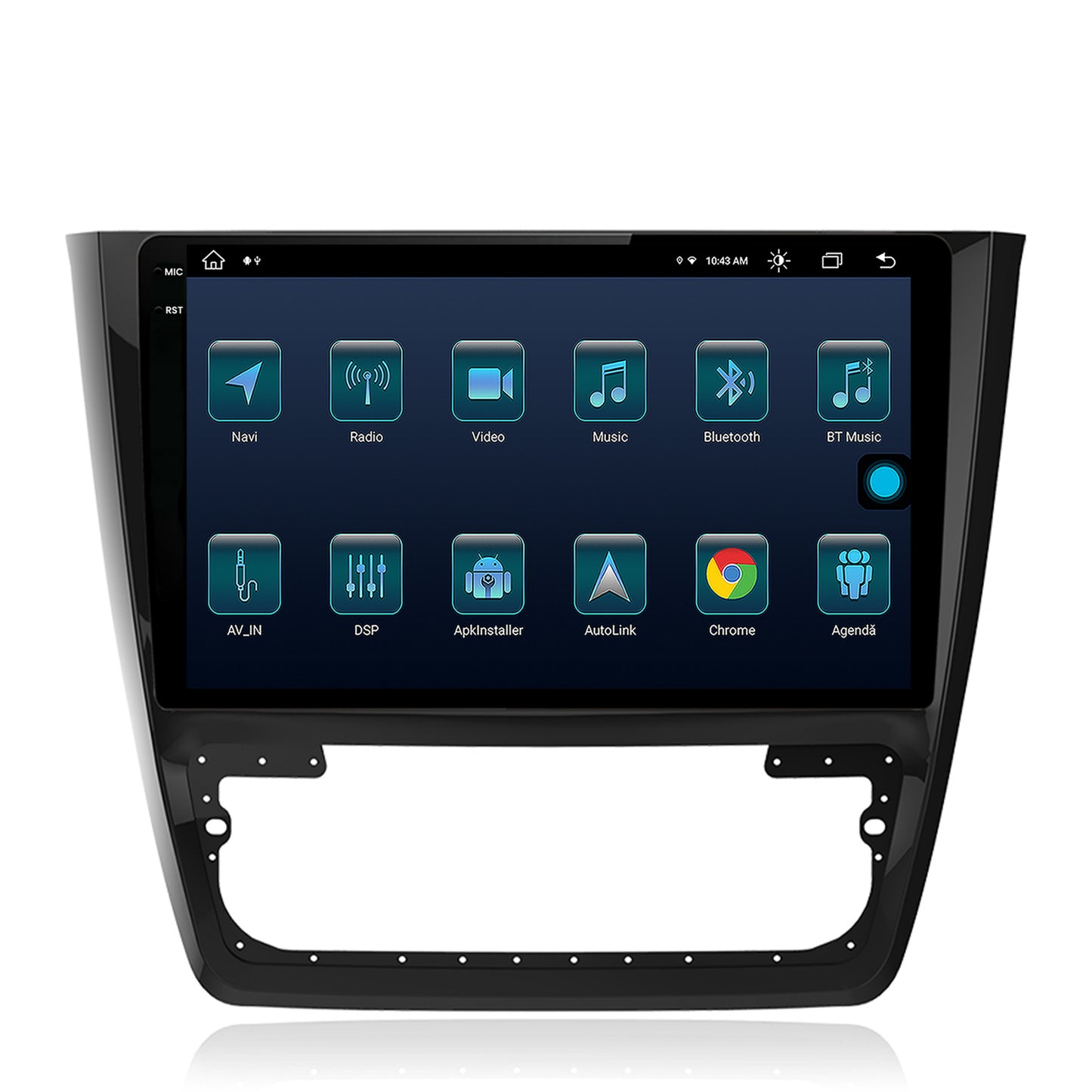 Navigatie Skoda Yeti, Android, X-Octacore / 8GB RAM + 256GB ROM, 10.36 Inch - AD-BGX10008+AD-BGRKIT040
