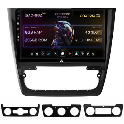 Navigatie Skoda Yeti, Android, Z-Octacore / 8GB RAM + 256GB ROM, 10.1 Inch - AD-BGZ10008+AD-BGRKIT040