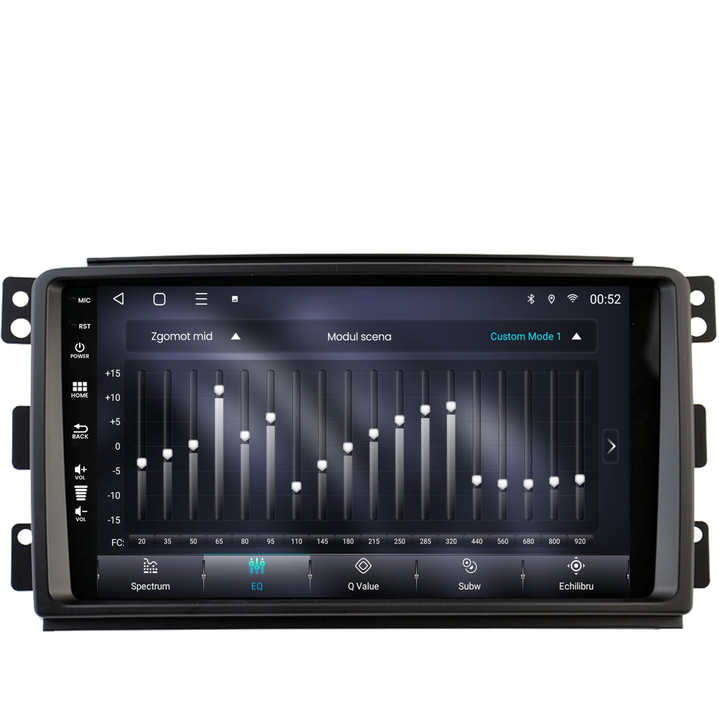 Navigatie Smart For Two (2007-2010), Android, P-Octacore / 2GB RAM + 32GB ROM, 9 Inch - AD-BGP9002+AD-BGRKIT417
