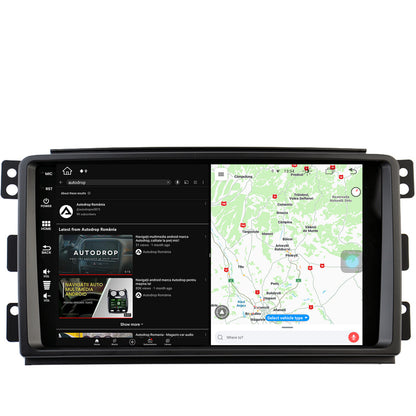 Navigatie Smart For Two (2007-2010), Android, Z-Octacore / 8GB RAM + 256GB ROM, 9 Inch - AD-BGZ9008+AD-BGRKIT417