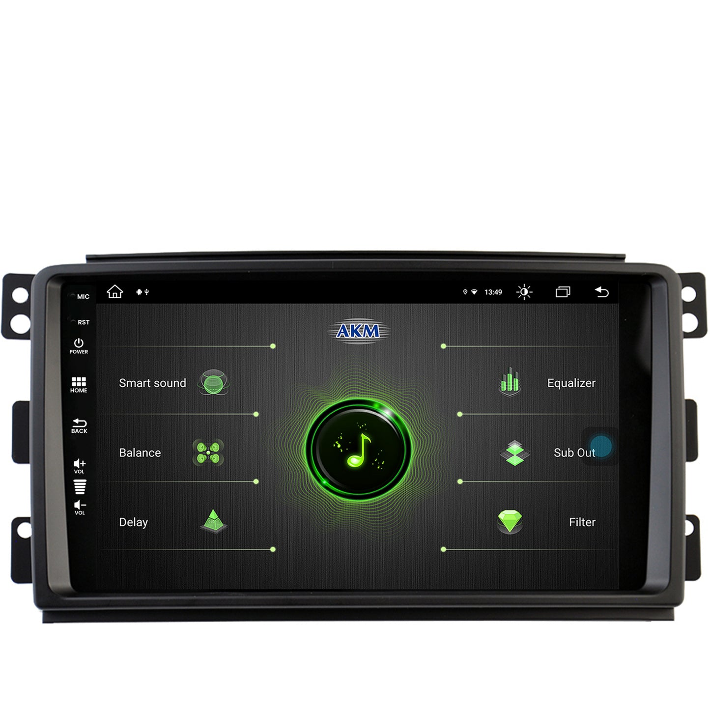 Navigatie Smart For Two (2007-2010), Android, Z-Octacore / 8GB RAM + 256GB ROM, 9 Inch - AD-BGZ9008+AD-BGRKIT417