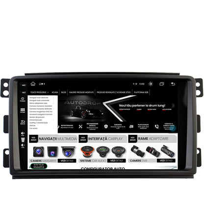 Navigatie Smart For Two (2007-2010), Android, Z-Octacore / 8GB RAM + 256GB ROM, 9 Inch - AD-BGZ9008+AD-BGRKIT417