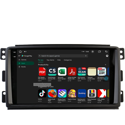 Navigatie Smart For Two (2007-2010), Android, V-Octacore / 4GB RAM + 64GB ROM, 9.5 Inch - AD-BGV9004+AD-BGRKIT417