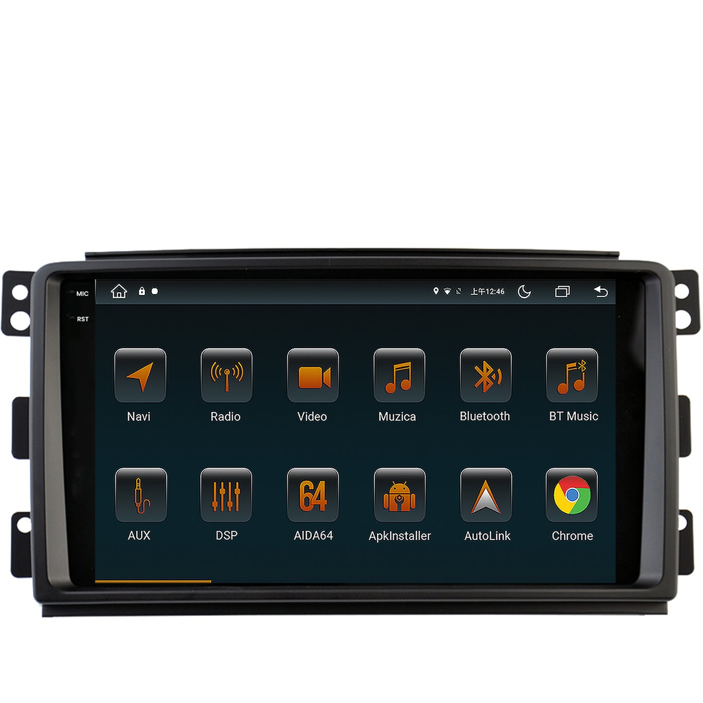 Navigatie Smart For Two (2007-2010), Android, V-Octacore / 4GB RAM + 64GB ROM, 9.5 Inch - AD-BGV9004+AD-BGRKIT417