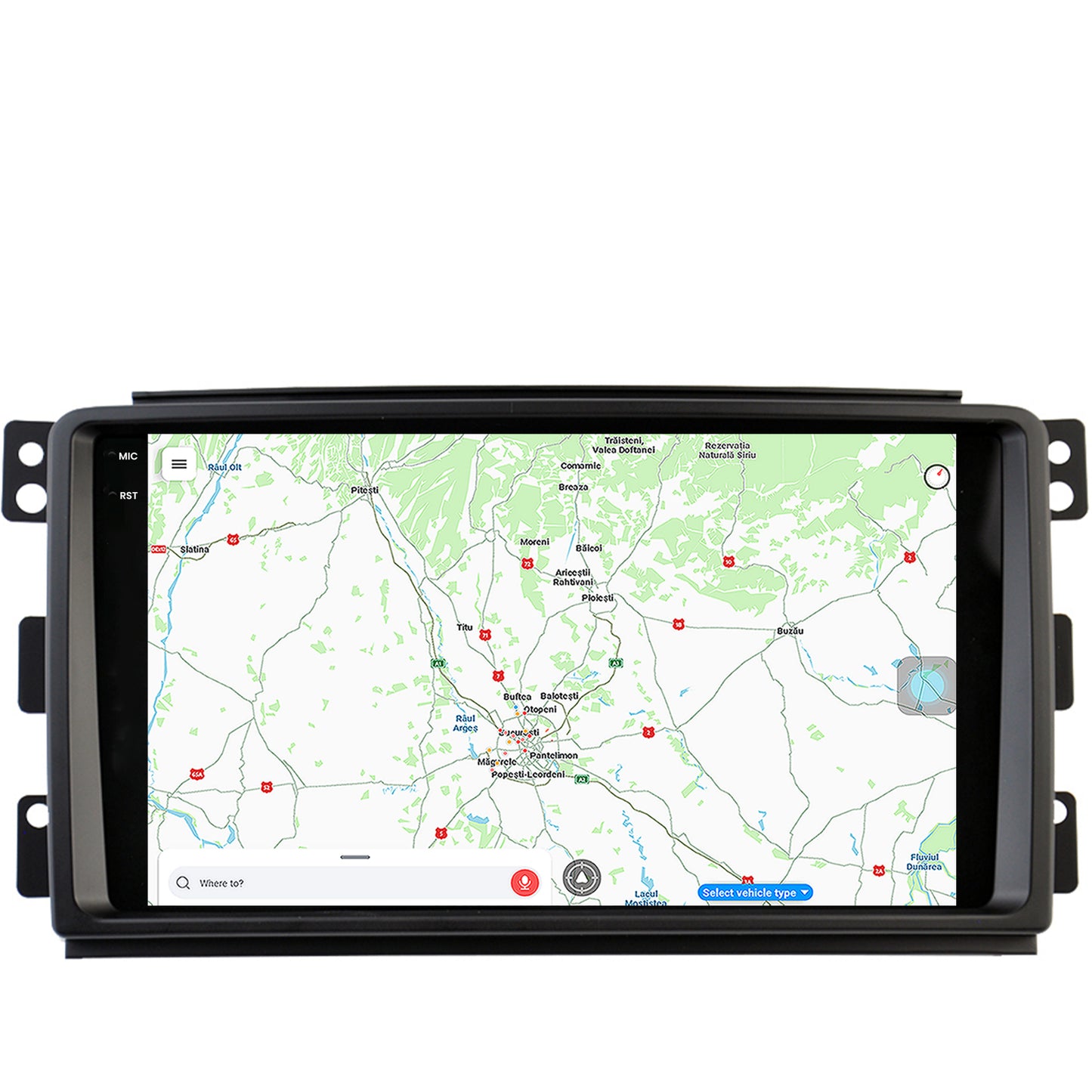 Navigatie Smart For Two (2007-2010), Android, X-Octacore / 8GB RAM + 256GB ROM, 9.5 Inch - AD-BGX9008+AD-BGRKIT417