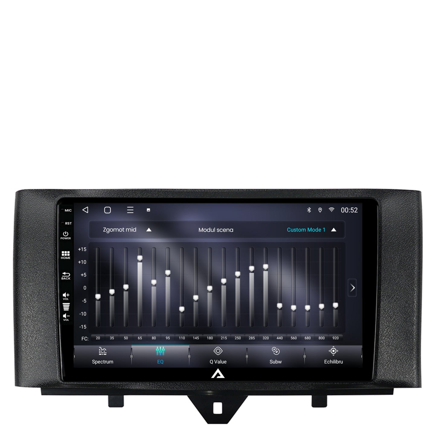 Navigatie Smart For Two (2010-2015), Android, P-Octacore / 2GB RAM + 32GB ROM, 9 Inch - AD-BGP9002+AD-BGRKIT409