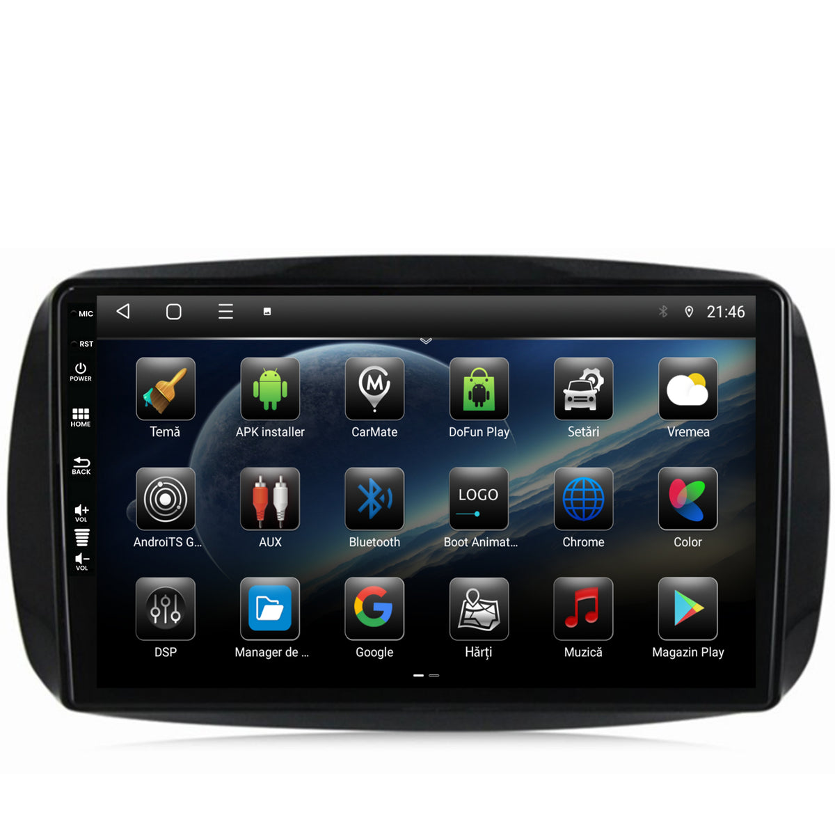 Navigatie Smart For Two (2016-Prezent), Android, E-Octacore / 2GB RAM + 32GB ROM, 9 Inch - AD-BGE9002+AD-BGRKIT412