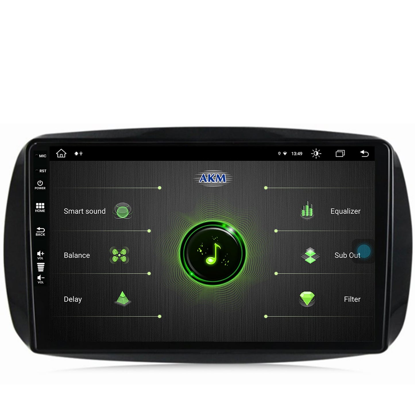 Navigatie Smart For Two (2016-Prezent), Android, Z-Octacore / 8GB RAM + 256GB ROM, 9 Inch - AD-BGZ9008+AD-BGRKIT412
