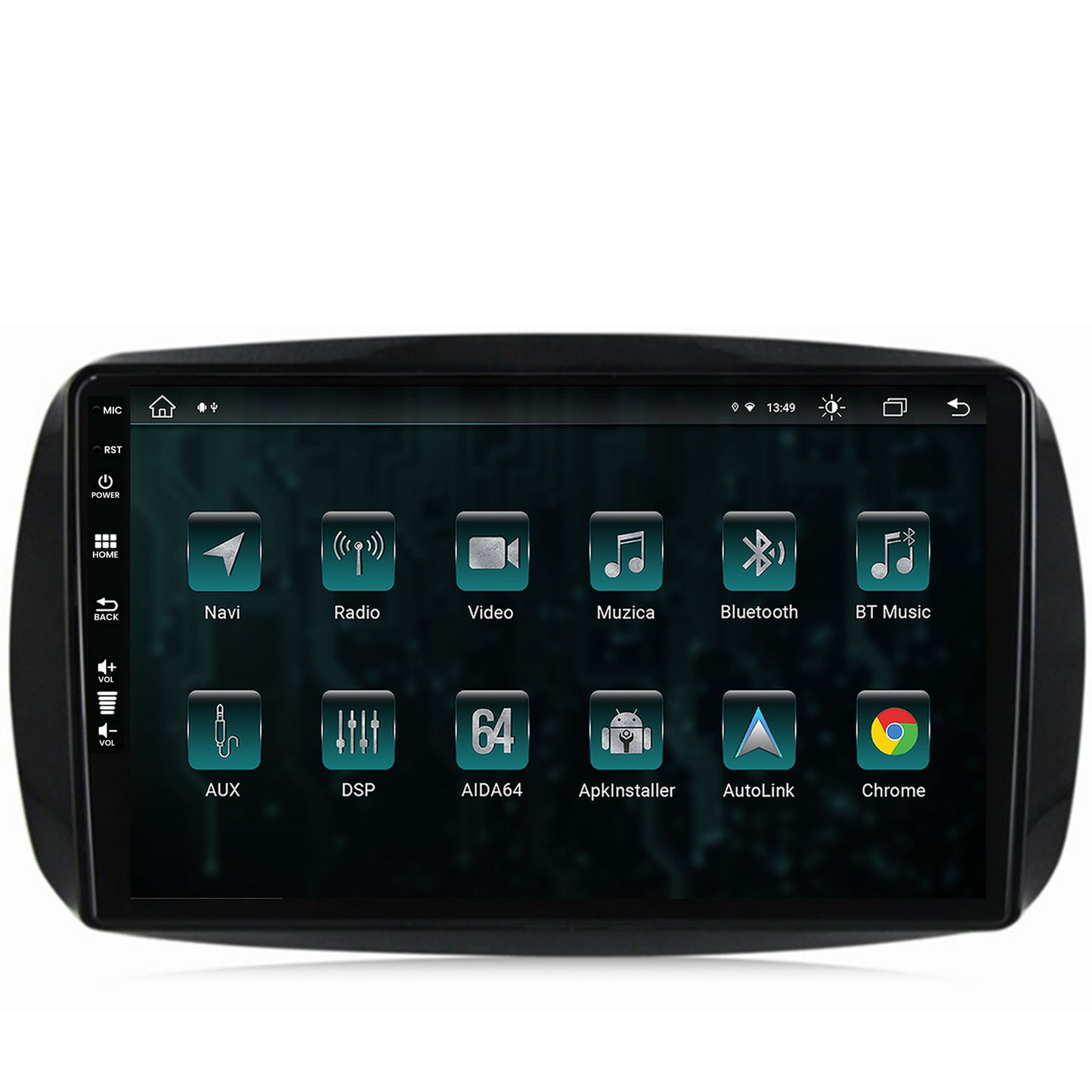 Navigatie Smart For Two (2016-Prezent), Android, Z-Octacore / 8GB RAM + 256GB ROM, 9 Inch - AD-BGZ9008+AD-BGRKIT412