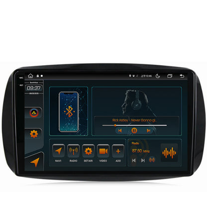 Navigatie Smart For Two (2016-Prezent), Android, V-Octacore / 4GB RAM + 64GB ROM, 9.5 Inch - AD-BGV9004+AD-BGRKIT412