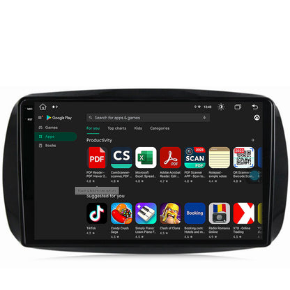 Navigatie Smart For Two (2016-Prezent), Android, V-Octacore / 4GB RAM + 64GB ROM, 9.5 Inch - AD-BGV9004+AD-BGRKIT412