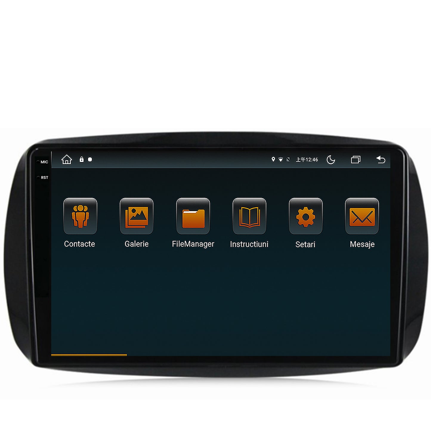 Navigatie Smart For Two (2016-Prezent), Android, V-Octacore / 4GB RAM + 64GB ROM, 9.5 Inch - AD-BGV9004+AD-BGRKIT412