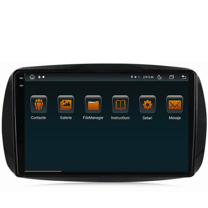 Navigatie Smart For Two (2016-Prezent), Android, V-Octacore / 4GB RAM + 64GB ROM, 9.5 Inch - AD-BGV9004+AD-BGRKIT412