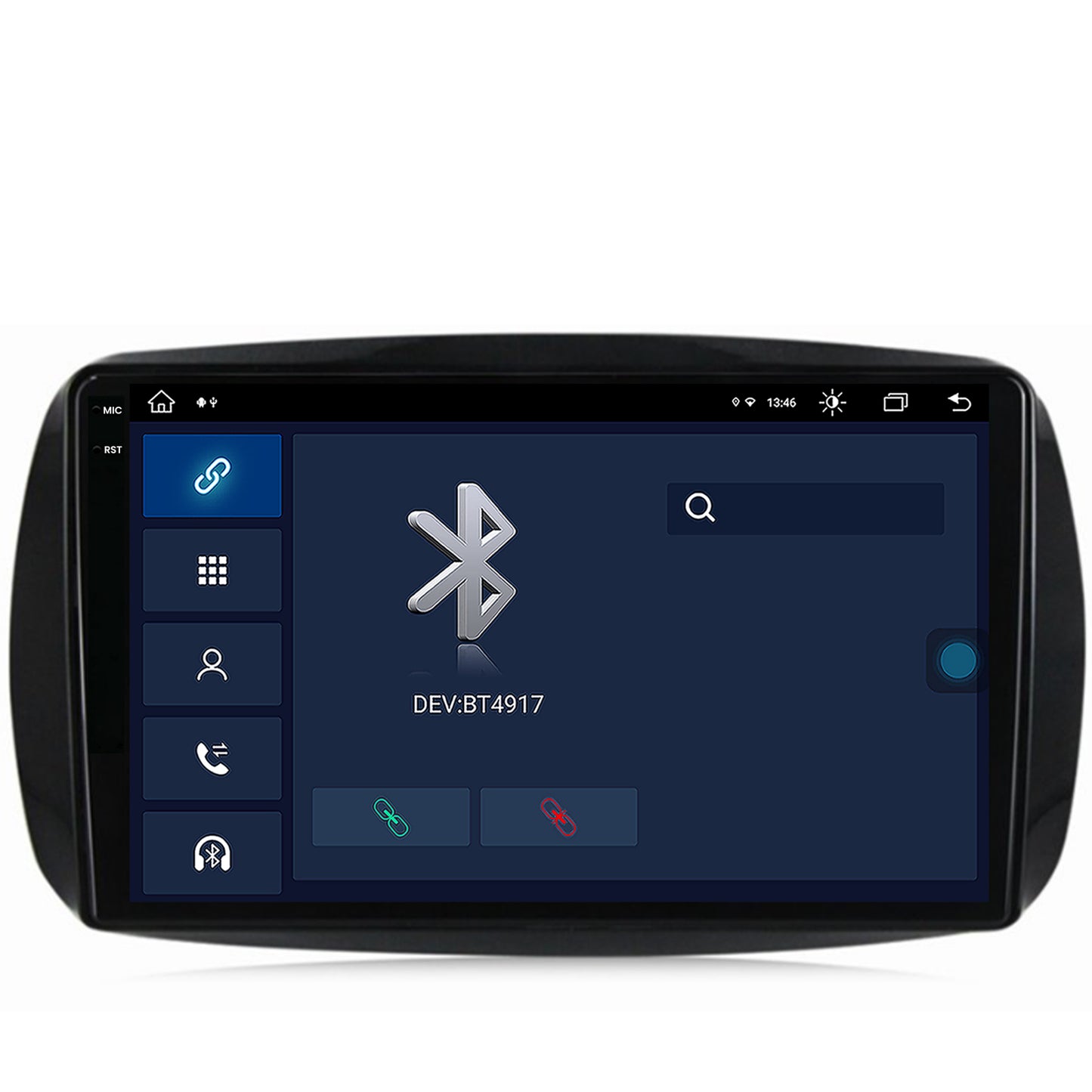 Navigatie Smart For Two (2016-Prezent), Android, V-Octacore / 4GB RAM + 64GB ROM, 9.5 Inch - AD-BGV9004+AD-BGRKIT412
