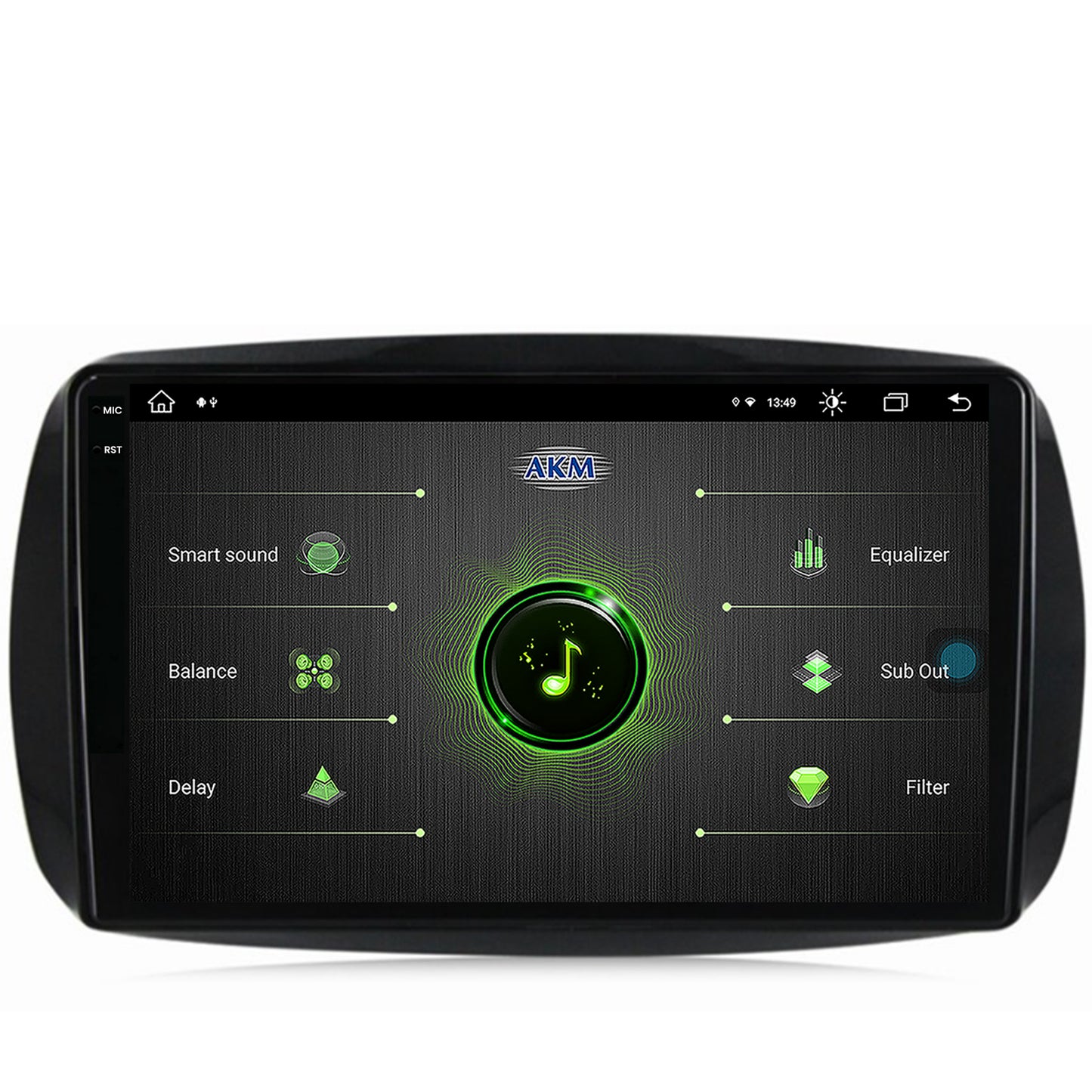 Navigatie Smart For Two (2016-Prezent), Android, X-Octacore / 8GB RAM + 256GB ROM, 9.5 Inch - AD-BGX9008+AD-BGRKIT412