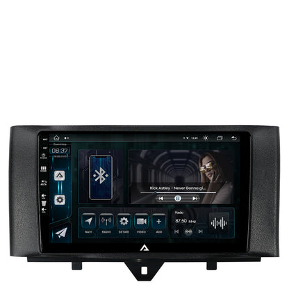 Navigatie Smart Fortwo (2010-2015), Android, Z-Octacore / 8GB RAM + 256GB ROM, 9 Inch - AD-BGZ9008+AD-BGRKIT409