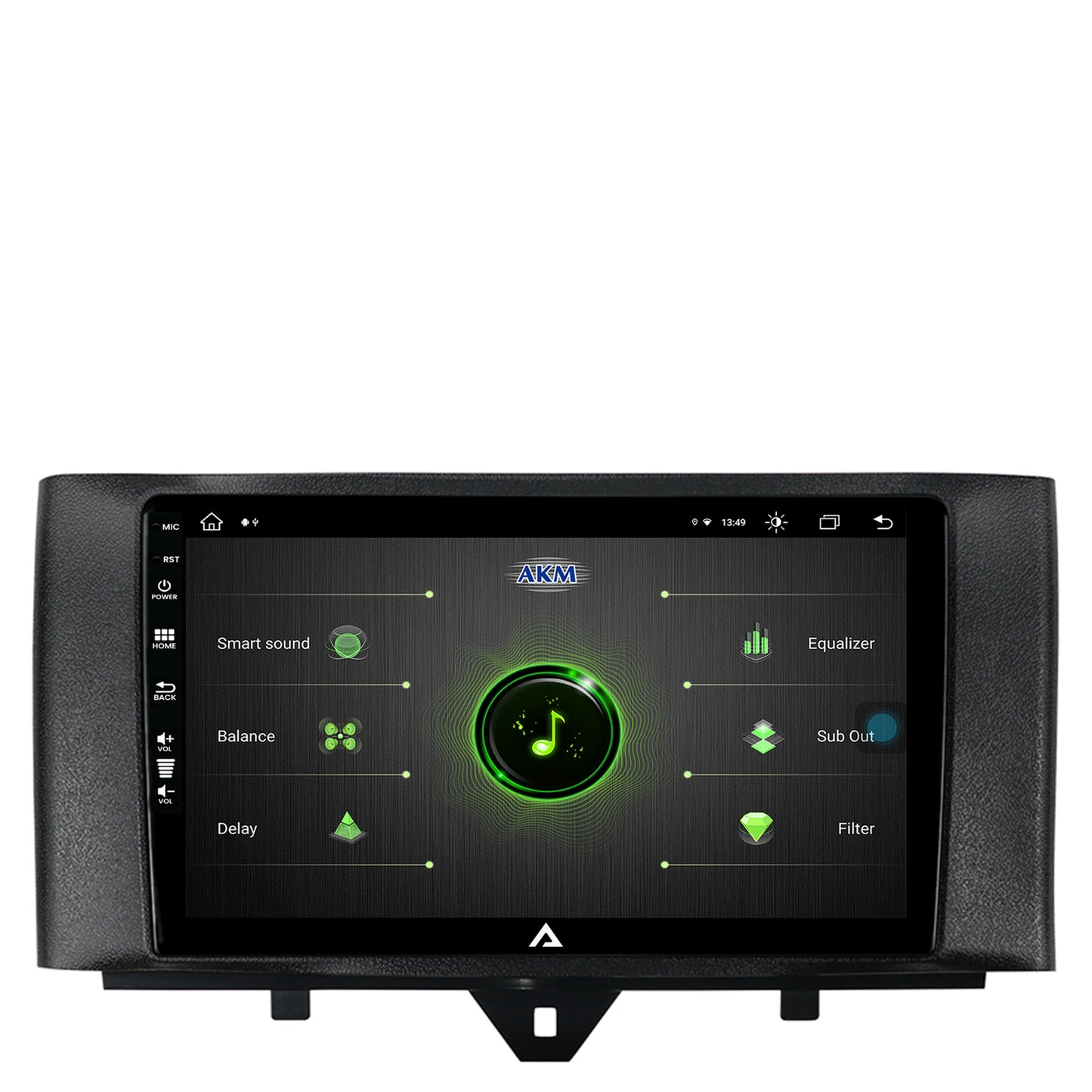 Navigatie Smart Fortwo (2010-2015), Android, Z-Octacore / 8GB RAM + 256GB ROM, 9 Inch - AD-BGZ9008+AD-BGRKIT409