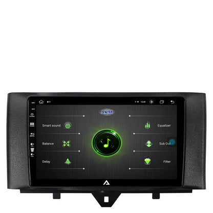 Navigatie Smart Fortwo (2010-2015), Android, Z-Octacore / 8GB RAM + 256GB ROM, 9 Inch - AD-BGZ9008+AD-BGRKIT409