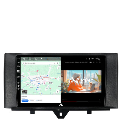 Navigatie Smart Fortwo (2010-2015), Android, A-Octacore / 4GB RAM + 64GB ROM, 9 Inch - AD-BGA9004+AD-BGRKIT409