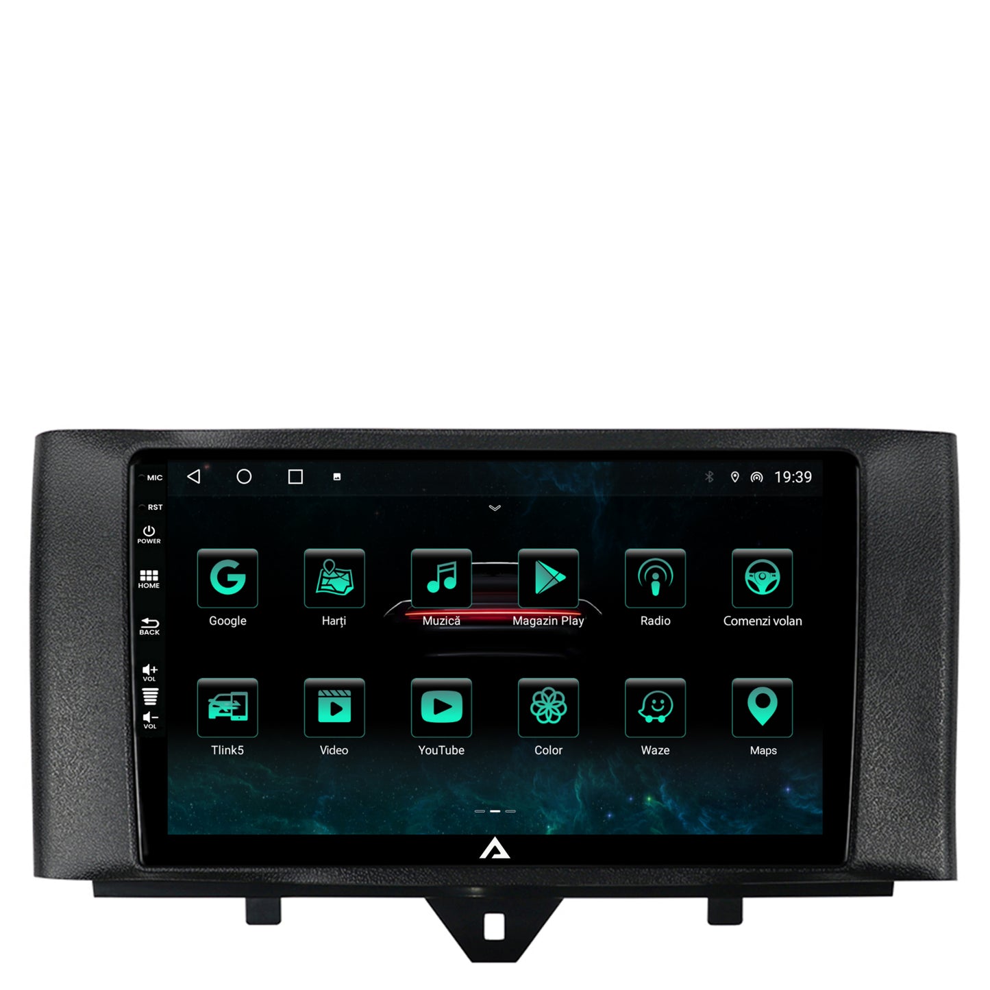 Navigatie Smart Fortwo (2010-2015), Android, A-Octacore / 4GB RAM + 64GB ROM, 9 Inch - AD-BGA9004+AD-BGRKIT409