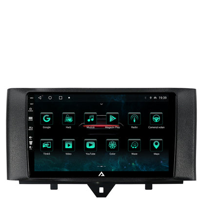 Navigatie Smart Fortwo (2010-2015), Android, A-Octacore / 4GB RAM + 64GB ROM, 9 Inch - AD-BGA9004+AD-BGRKIT409