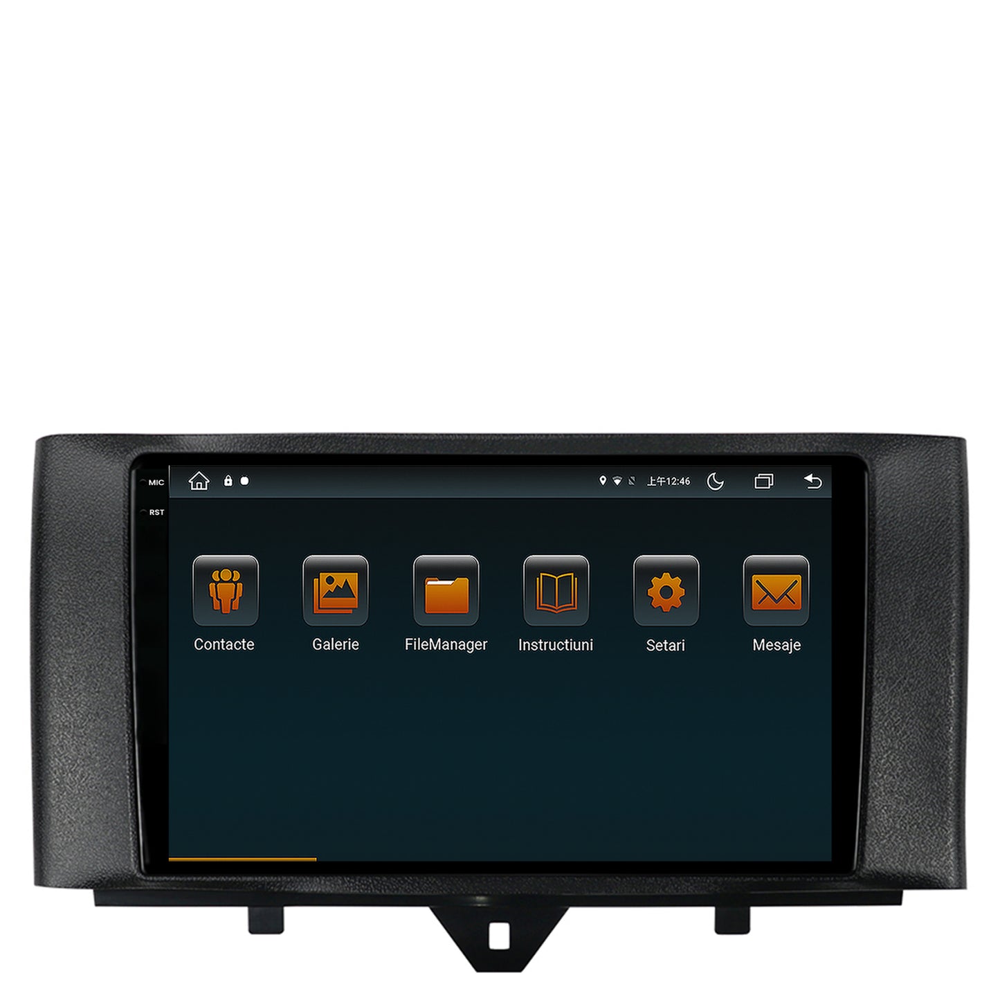 Navigatie Smart Fortwo (2010-2015), Android, V-Octacore / 4GB RAM + 64GB ROM, 9.5 Inch - AD-BGV9004+AD-BGRKIT409