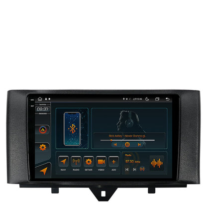 Navigatie Smart Fortwo (2010-2015), Android, V-Octacore / 4GB RAM + 64GB ROM, 9.5 Inch - AD-BGV9004+AD-BGRKIT409