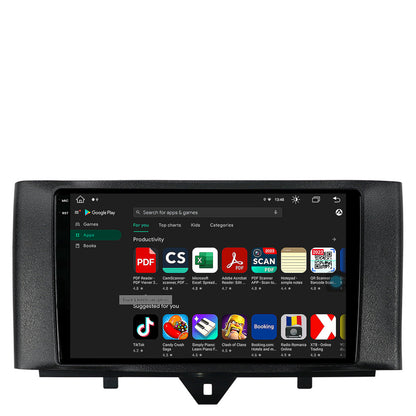 Navigatie Smart Fortwo (2010-2015), Android, V-Octacore / 4GB RAM + 64GB ROM, 9.5 Inch - AD-BGV9004+AD-BGRKIT409