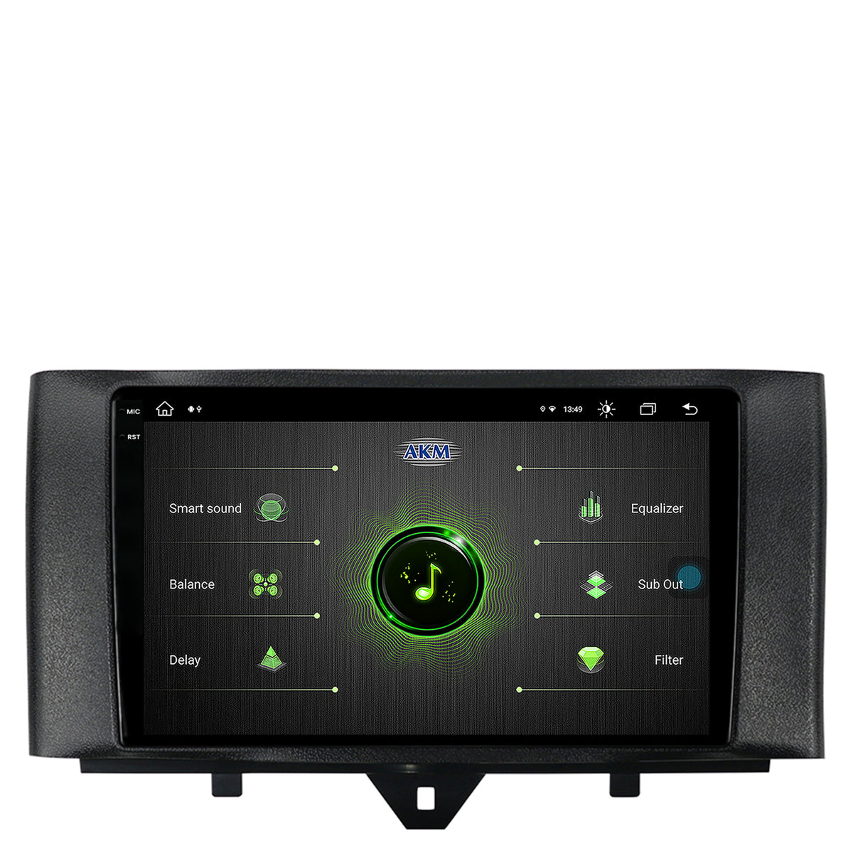 Navigatie Smart Fortwo (2010-2015), Android, X-Octacore / 8GB RAM + 256GB ROM, 9.5 Inch - AD-BGX9008+AD-BGRKIT409