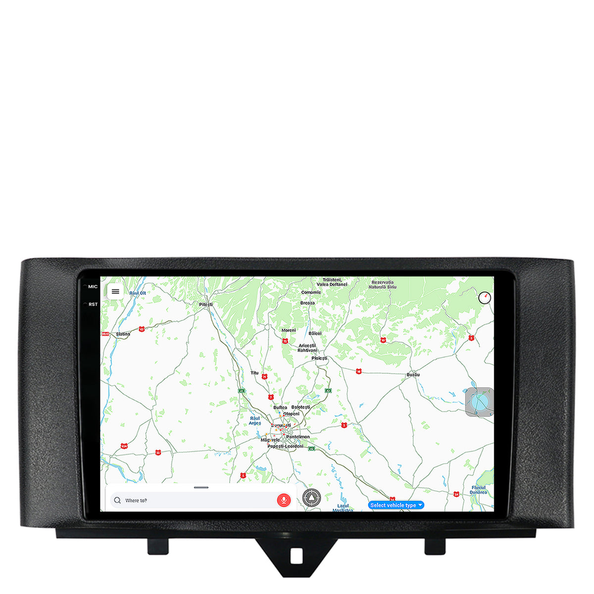 Navigatie Smart Fortwo (2010-2015), Android, X-Octacore / 8GB RAM + 256GB ROM, 9.5 Inch - AD-BGX9008+AD-BGRKIT409