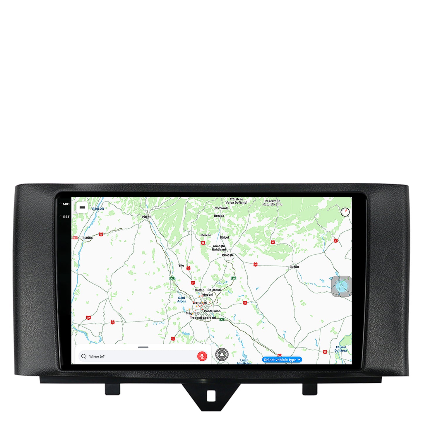 Navigatie Smart Fortwo (2010-2015), Android, X-Octacore / 8GB RAM + 256GB ROM, 9.5 Inch - AD-BGX9008+AD-BGRKIT409
